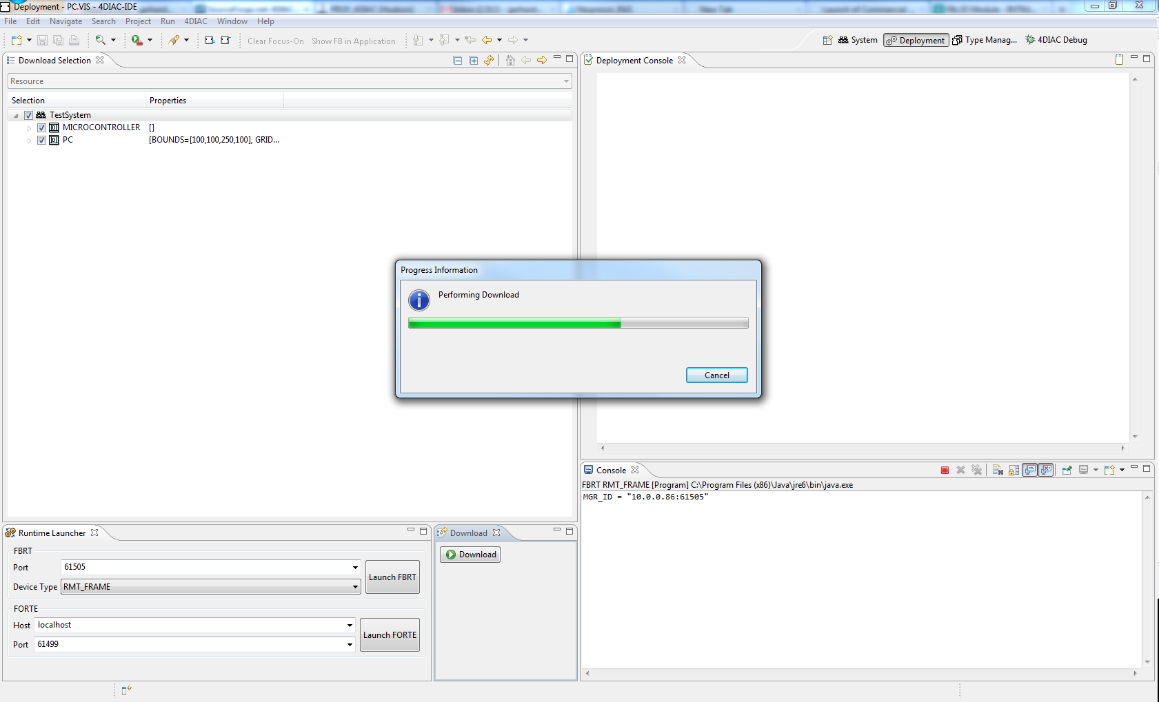 Download of System Configurations/Devices/Resources