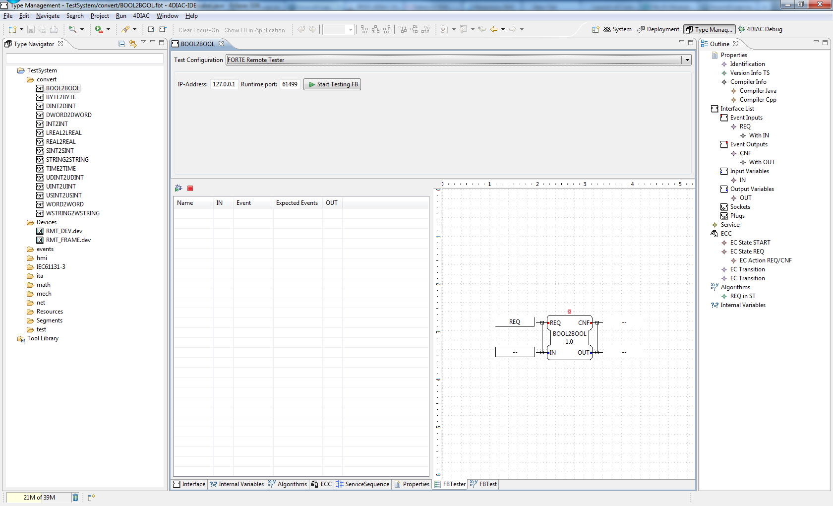 Functionblock Tester