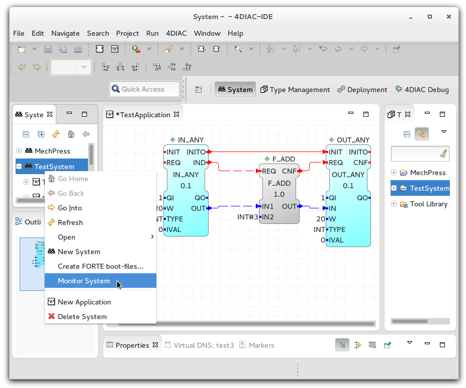 Select elements to be monitored