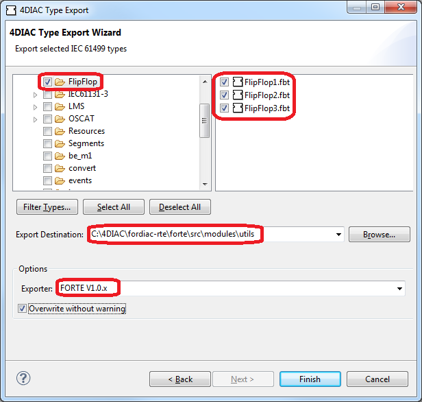 Function Block Export Wizard